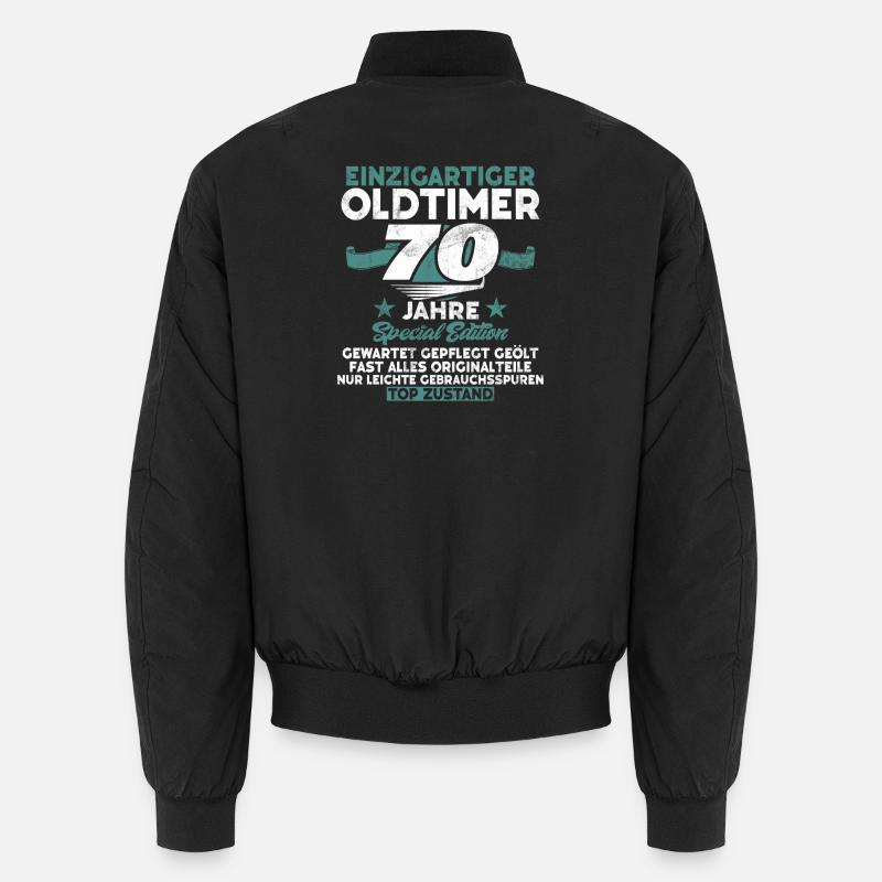 70 ans d’une voiture classique unique Bomber unisexe