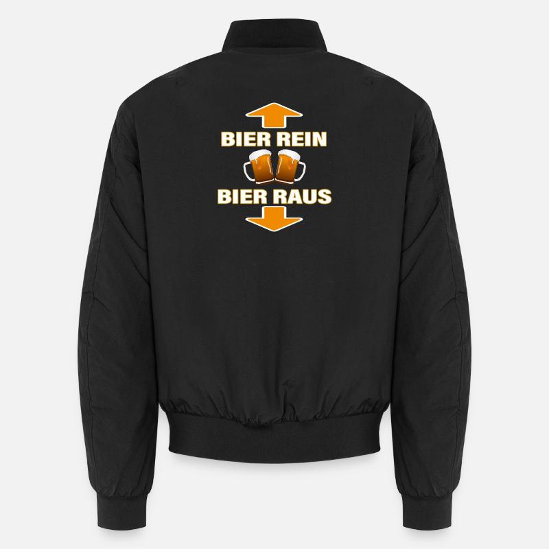 BIER REIN - BIER RAUS Unisex Bomberjacke