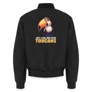 Toucans Toucan - Bomber unisexe - noir - Dos - AI Model Male 185 light (185cm)