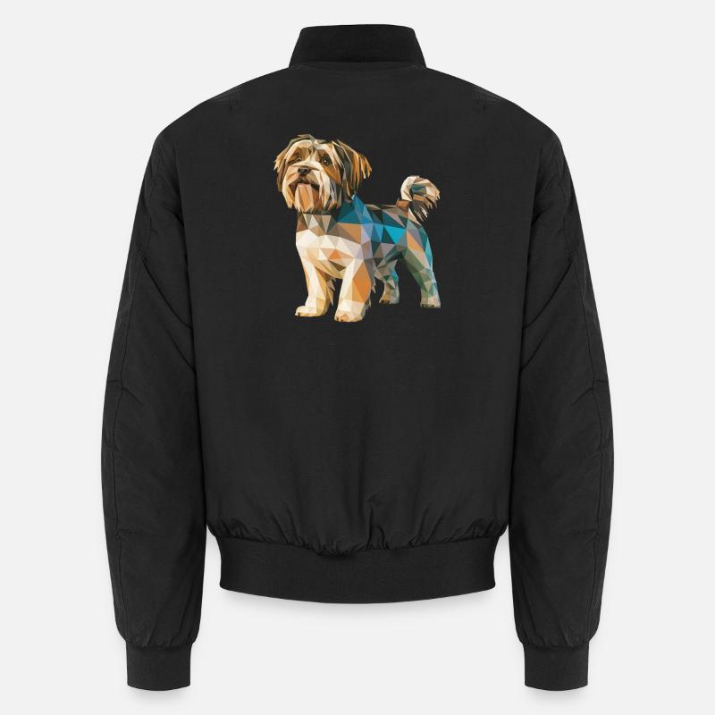 Shih Tzu - Cool Low Poly Logo Bomber unisexe