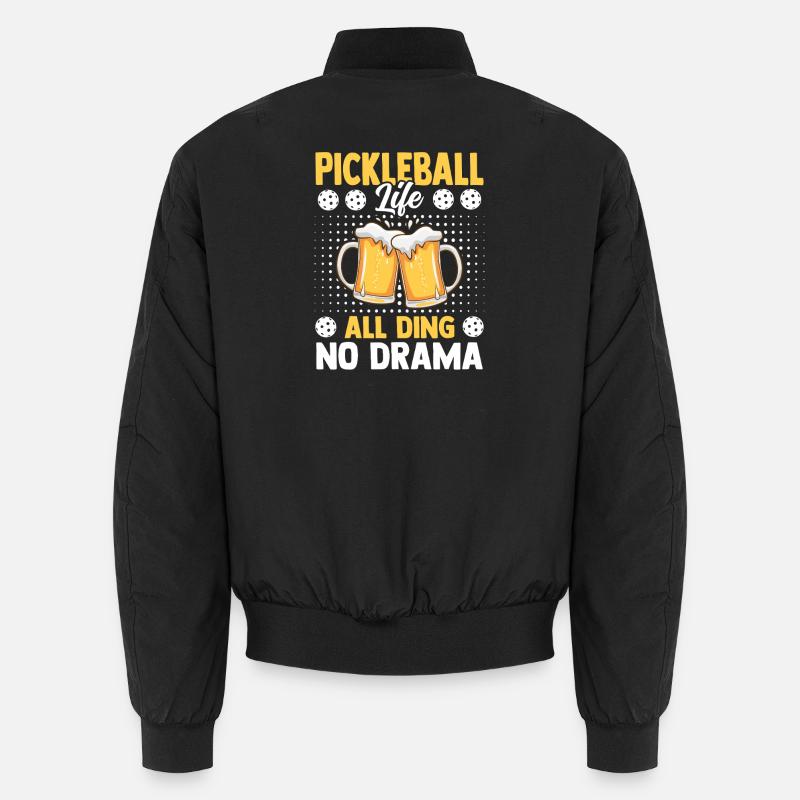 Pickleball Beer Life Thing Pas de drame Bomber unisexe