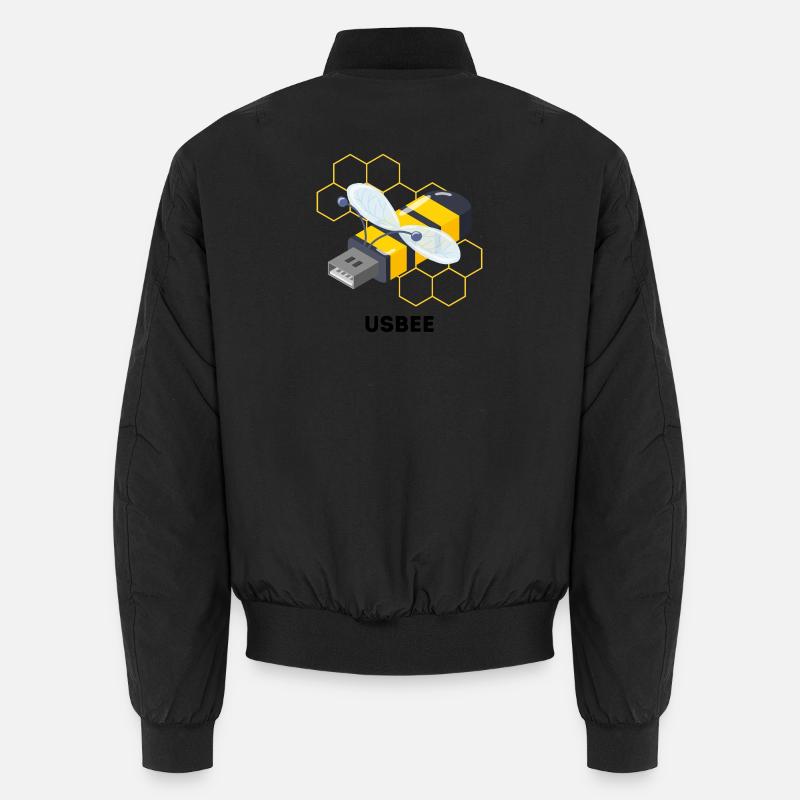 USBEE - Jeu de mots mignon sur l’abeille USB Bomber unisexe