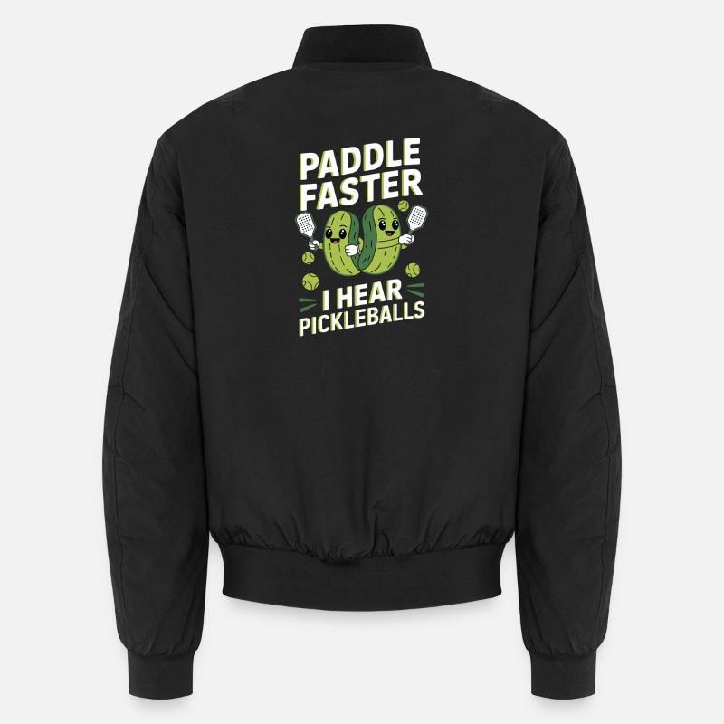 Pickleball Concombre Cornichon Cadeau Bomber unisexe