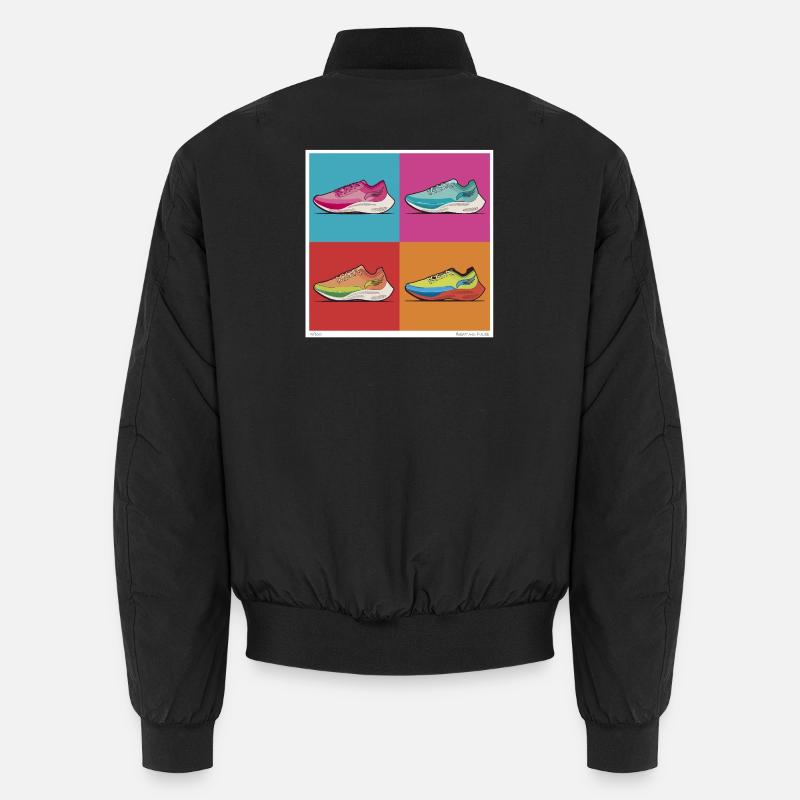 Pop Art Trainer - Unisex Bomberjacke - Schwarz