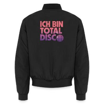 Je suis totalement disco - Bomber unisexe - noir - Dos - AI Model Male 185 light (185cm)