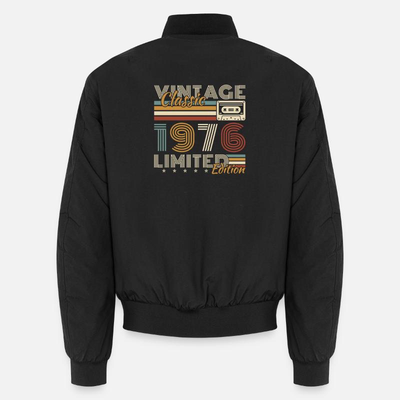 1976 Vintage Retro Geburtstagsgeschenk Unisex Bomberjacke