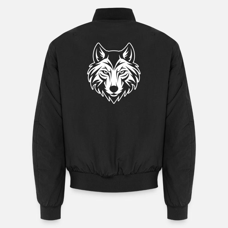 Tête de loup Bomber unisexe