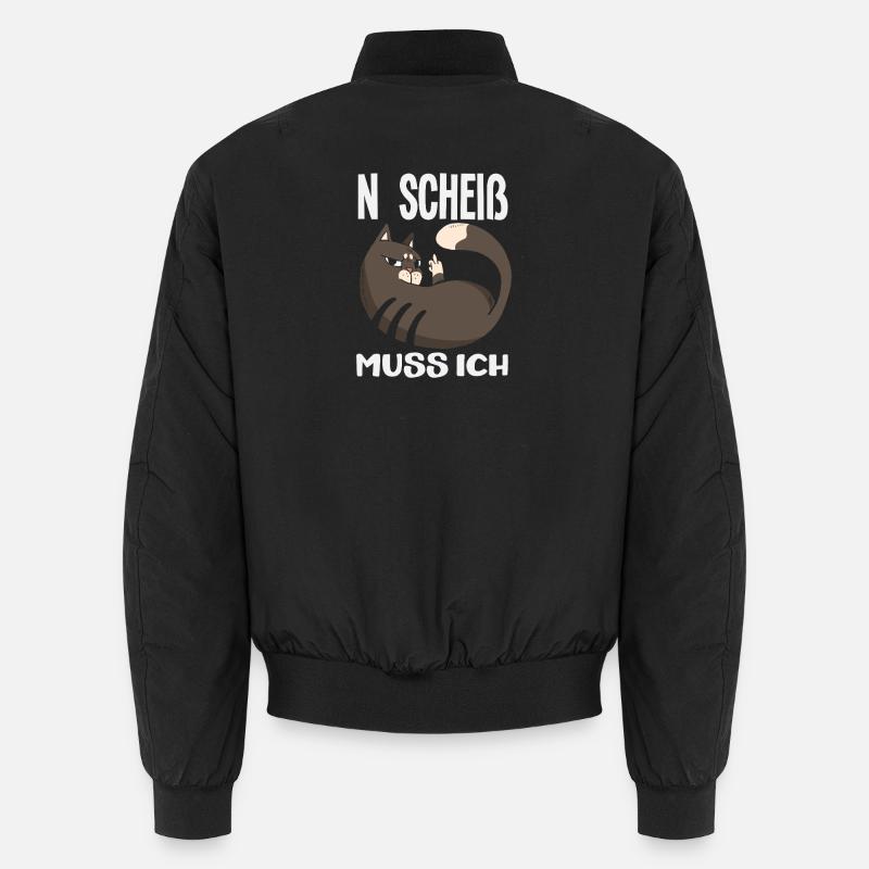 N Scheiß muss ich – Mittelfinger Unisex Bomberjacke