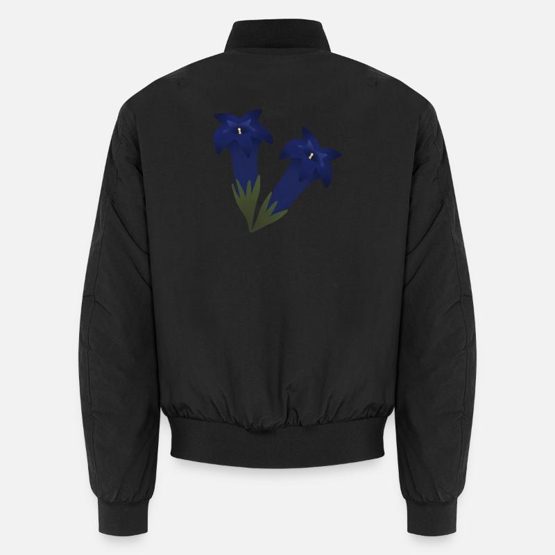 Fleurs de gentiane Bomber unisexe