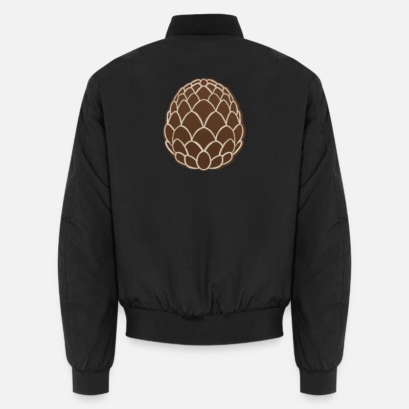 Pine Cone - Unisex Bomber Jacket - black