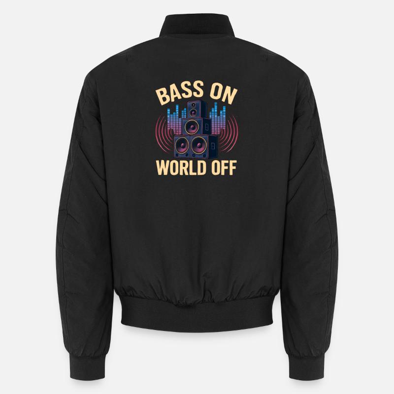Techno Rave - Unisex Bomber Jacket - black