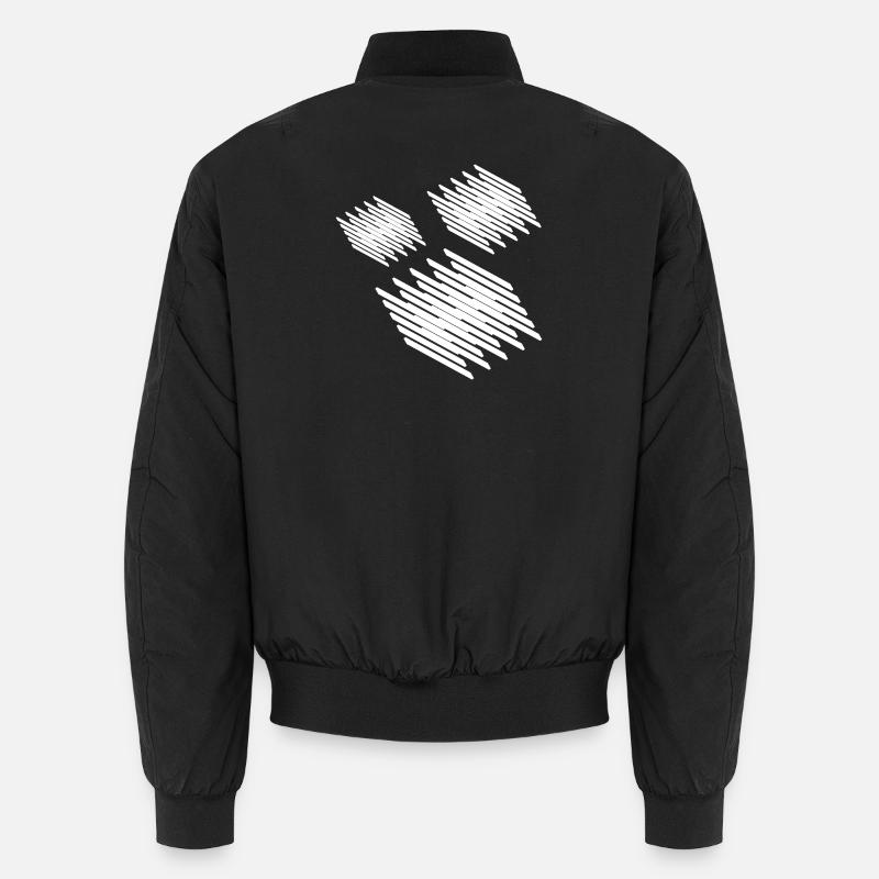 Design mit geometrischen Quadraten Unisex Bomberjacke
