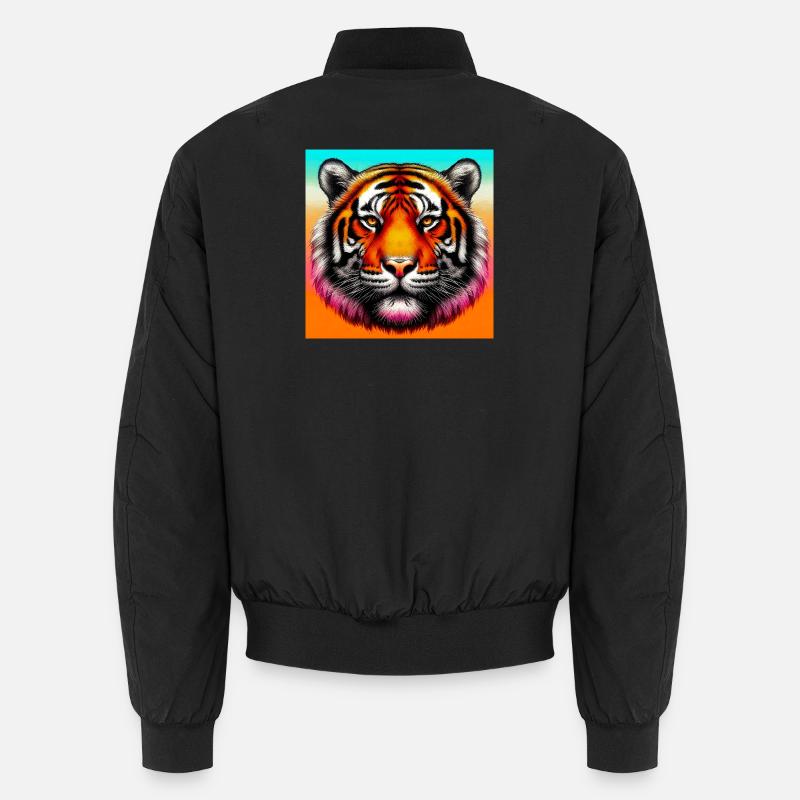 tigre - Bomber unisexe - noir