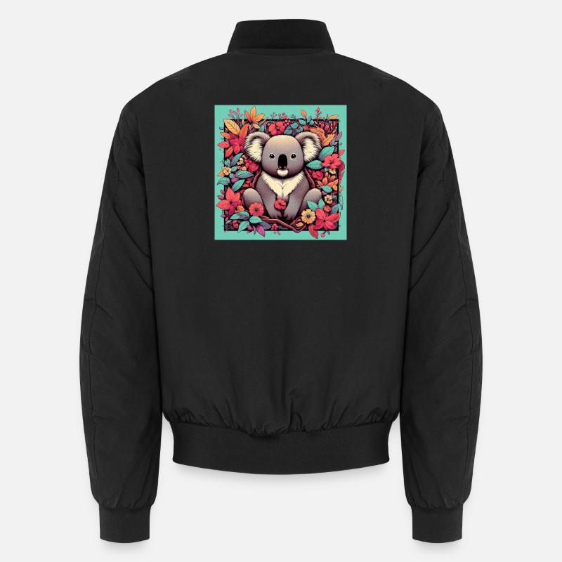 Koala - Unisex Bomberjacke - Schwarz
