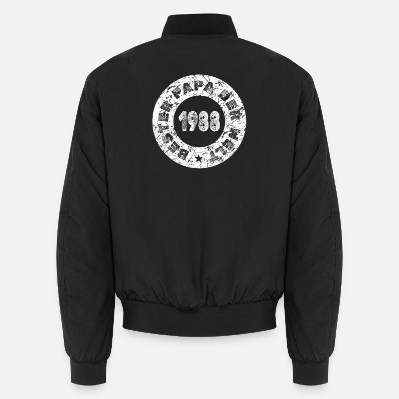 Papa 1988 - Unisex Bomberjacke - Schwarz