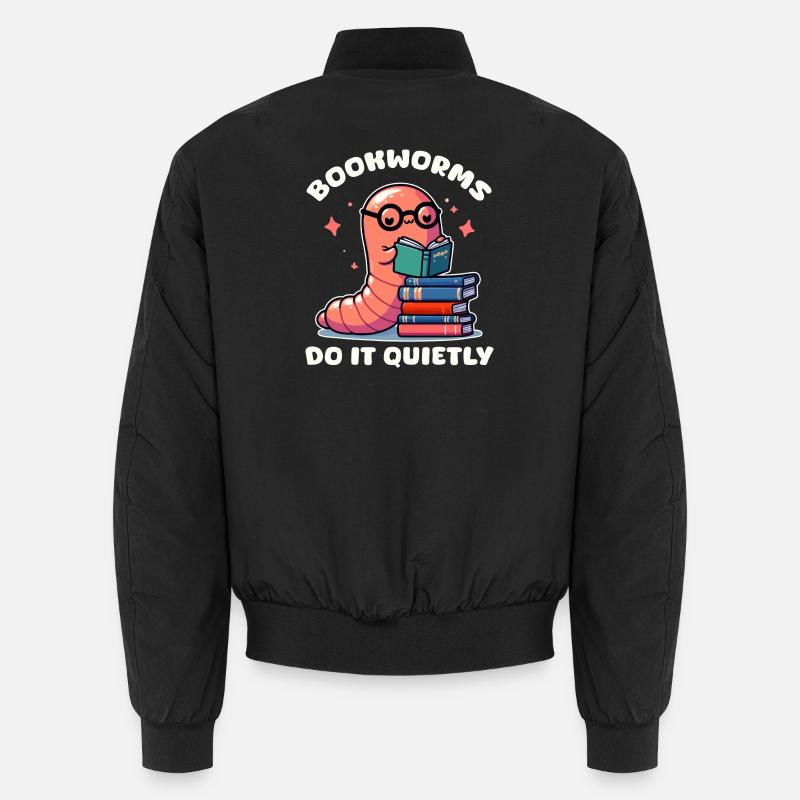 Librivore Reading Sweet - Unisex Bomber Jacket - black