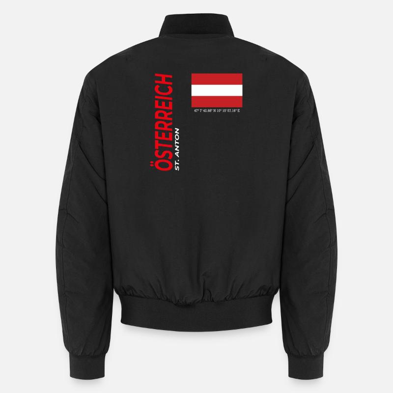 St. Anton - Unisex Bomberjacke - Schwarz