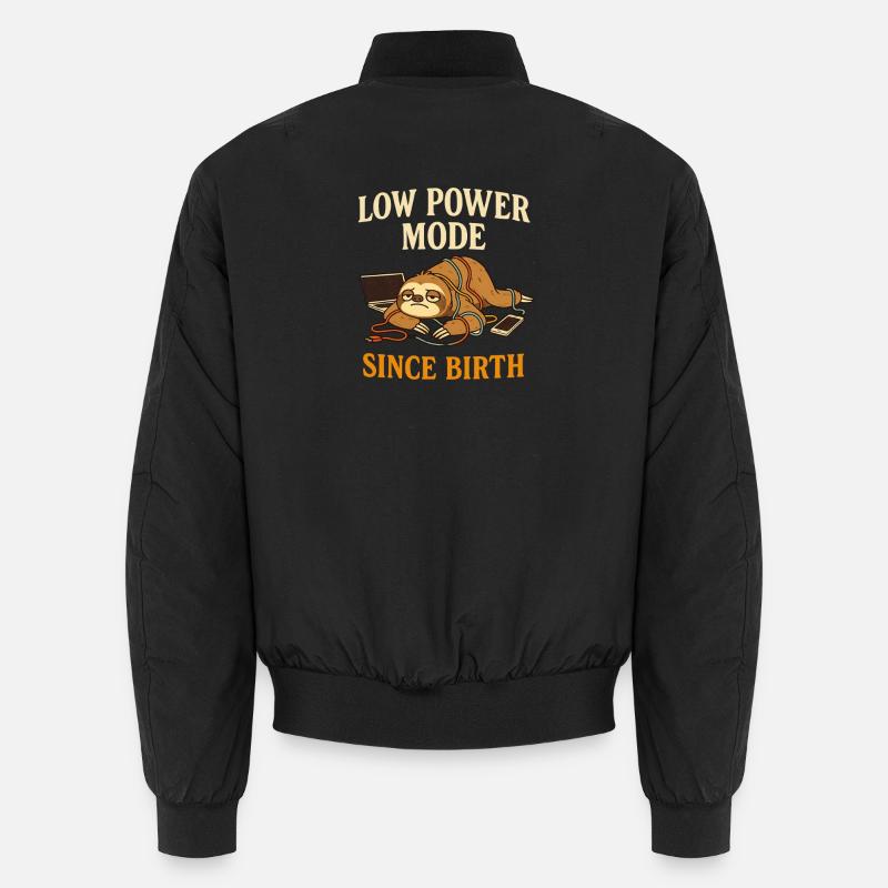 Faultier Humor Unisex Bomberjacke