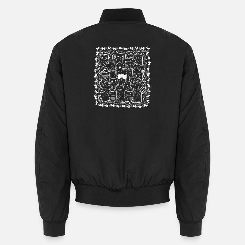 V1B Cats - Unisex Bomber Jacket - black