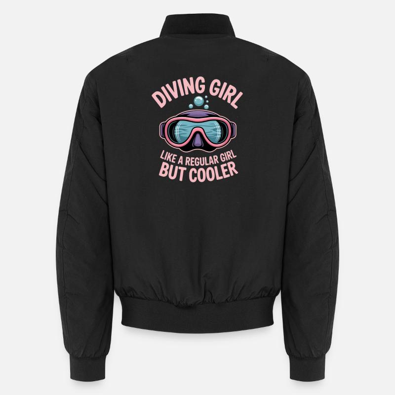 Tauchen Spruch Mädchen Lustiges Tauchen Geschenk Unisex Bomberjacke