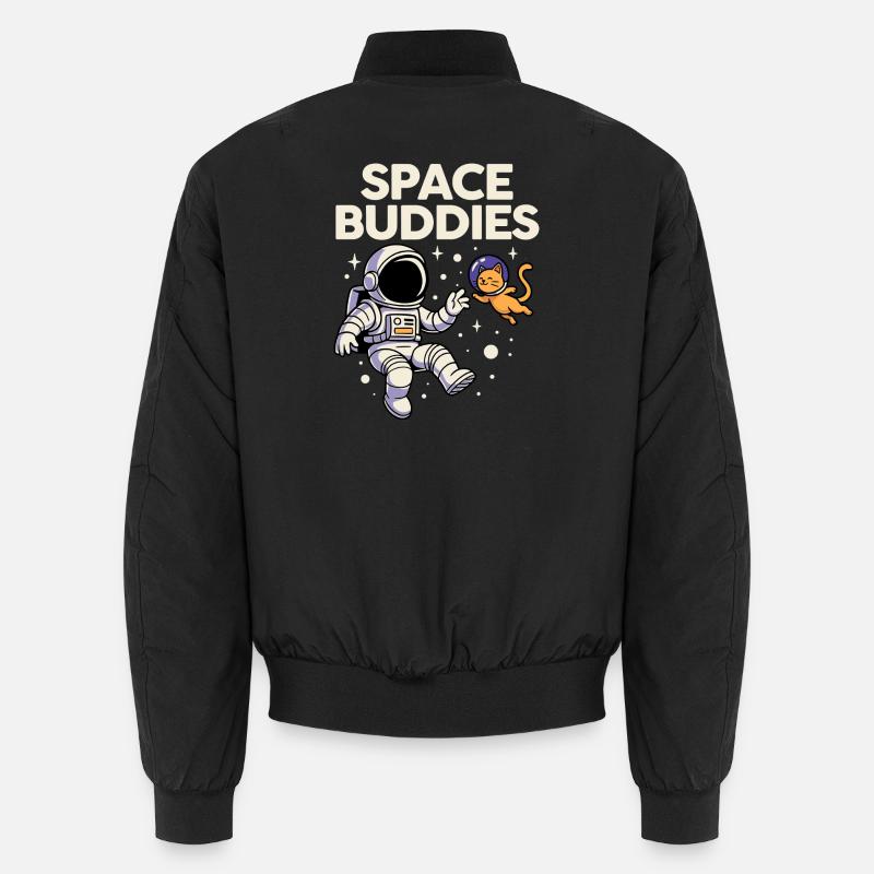 Amis de l’espace : Chat astronaute Bomber unisexe