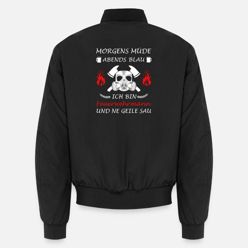 Firefighter Fire Brigade Comrade Ffw Funny Unisex Bomber Jacket