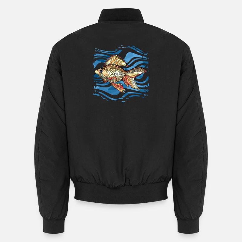 Fisch Unisex Bomberjacke