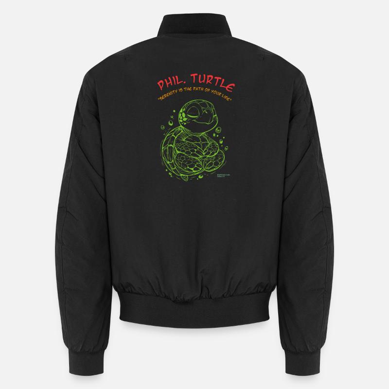 Phil Turtle Zen Path Tee - Unisex Bomber Jacket - black
