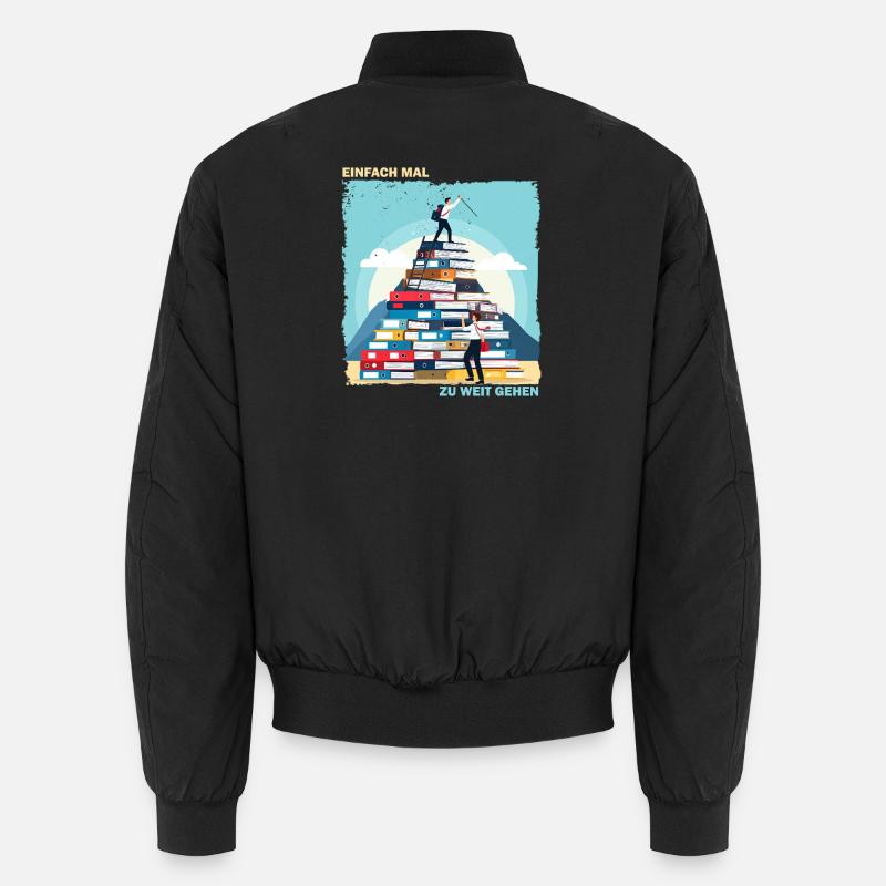 Bücherstapel Aufstieg Unisex Bomberjacke