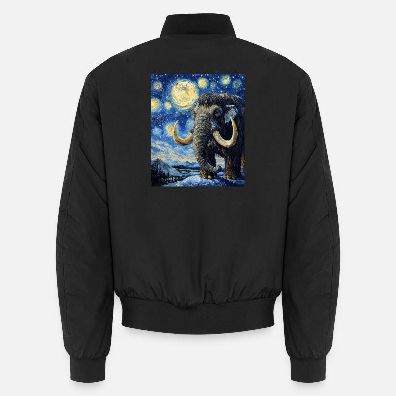 Mammoth Van Gogh Starry Night - Unisex Bomber Jacket - black