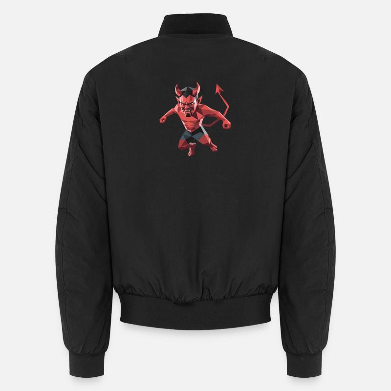 Devil - Cool Low Poly Logo Bomber unisexe