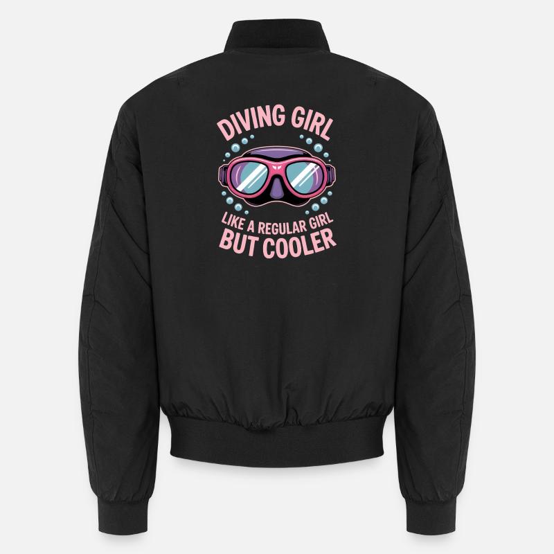 Plongée Dire Fille Drôle Plongée Cadeau Bomber unisexe