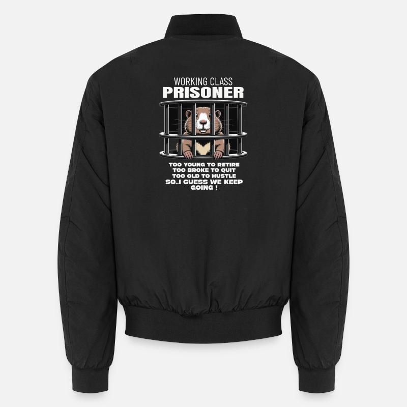 Lundi Trapped Work Drôle Tenue De Travail Bomber unisexe