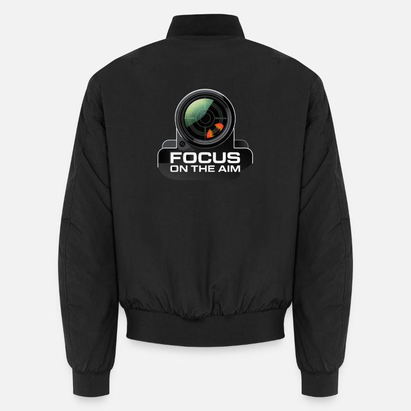 Focus On The Aim Lens Graphic Unisex Bomber Jacket