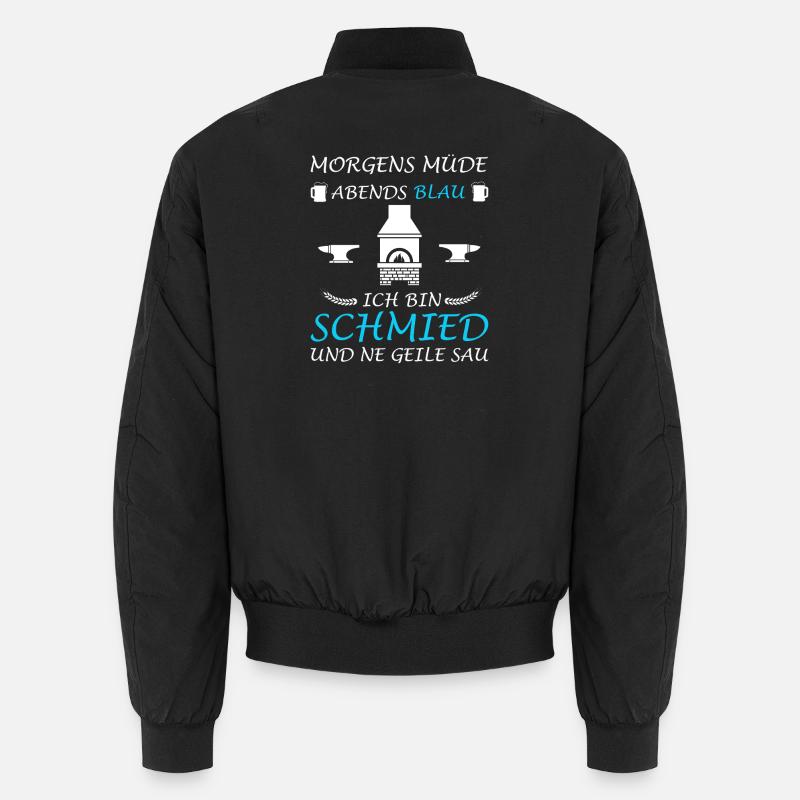 Blacksmith Forge Anvil Metal Construction Unisex Bomber Jacket