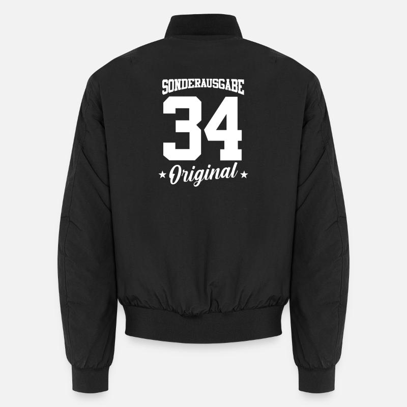 34 Anniversaire - Bomber unisexe - noir