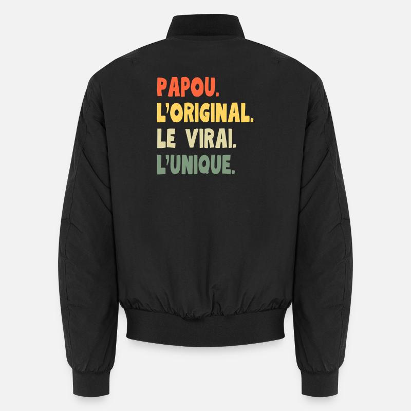 Papua das Original – Einzigartiges Opa Geschenk Unisex Bomberjacke