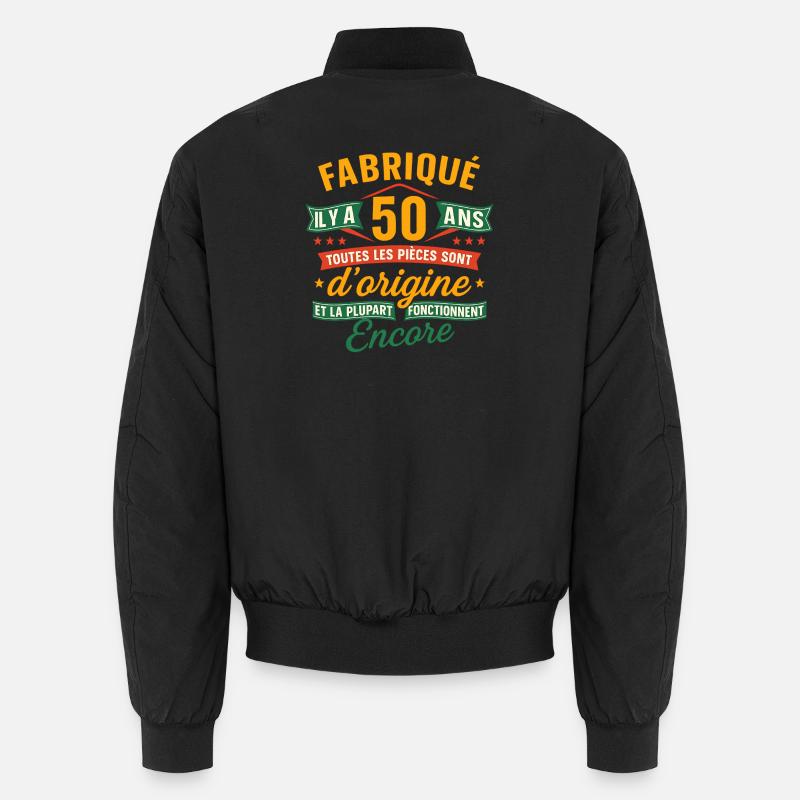50 Jahre Herkunft, Humor Jubiläumsgeschenk Unisex Bomberjacke