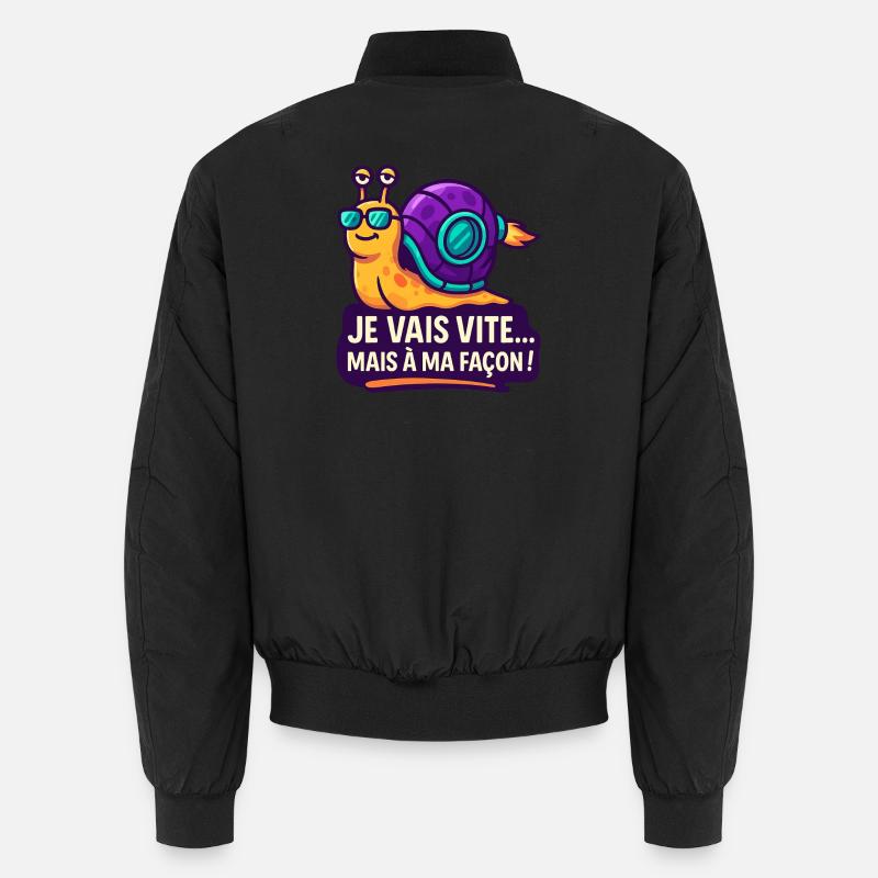 Kosmische Schnecke in der Sonne Unisex Bomberjacke