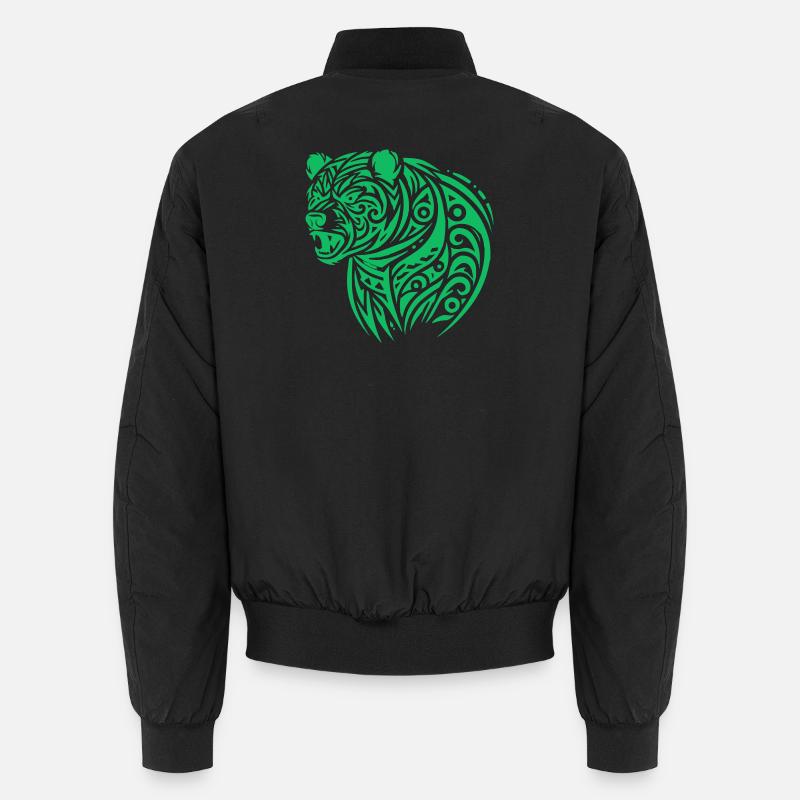 Bear Tribal Unisex Bomber Jacket