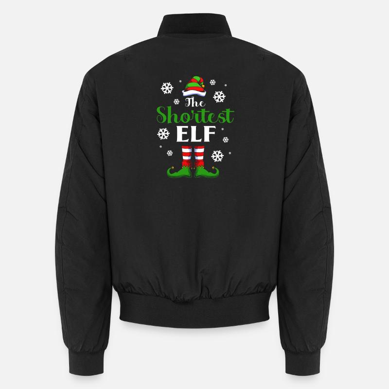 Elfe Elf Weihnachtsgeschenk - Unisex Bomberjacke - Schwarz