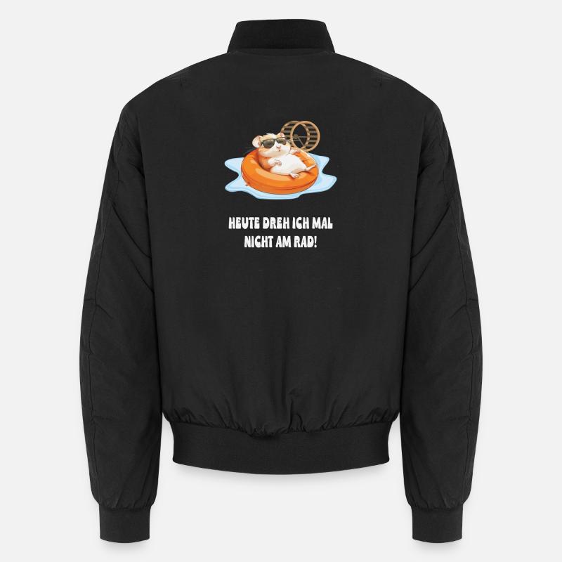 Hamster im Pool Chill Unisex Bomberjacke