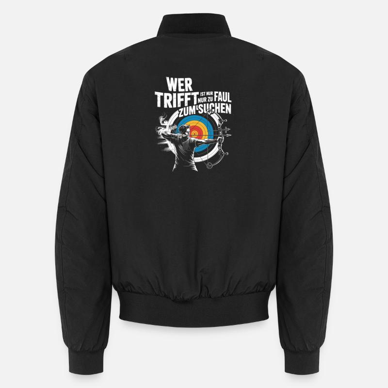 Archery design for archers and courses Unisex Bomber Jacket