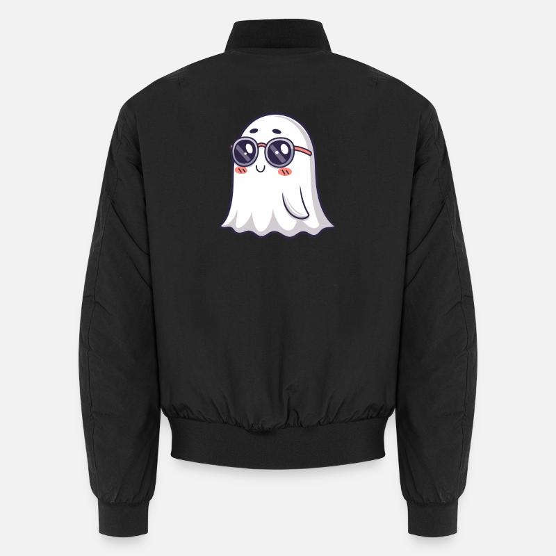 Retro Phantom Round Glasses - Unisex Bomber Jacket - black