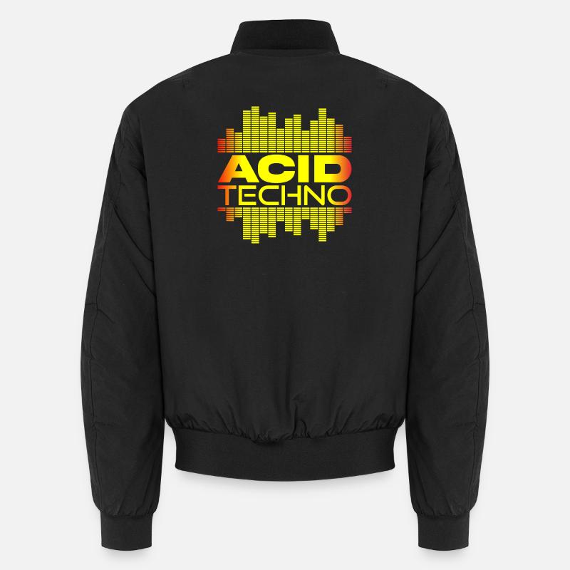 Acid Techno Puls - Unisex Bomberjacke - Schwarz