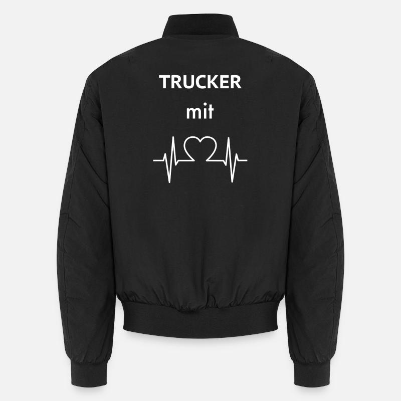 Trucker with heart Unisex Bomber Jacket