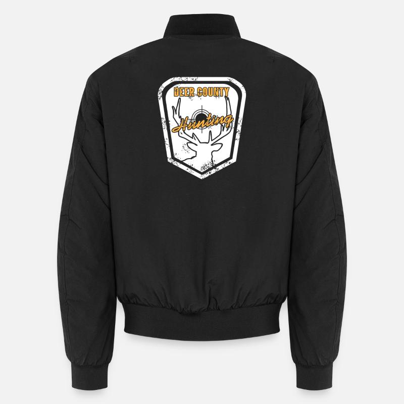 Deer County chasse rustique crâne cible Style Bomber unisexe