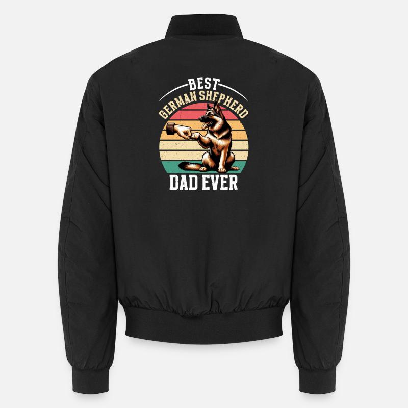 German Shepherd Dad Father's Day Father Unisex Bomber Jacket