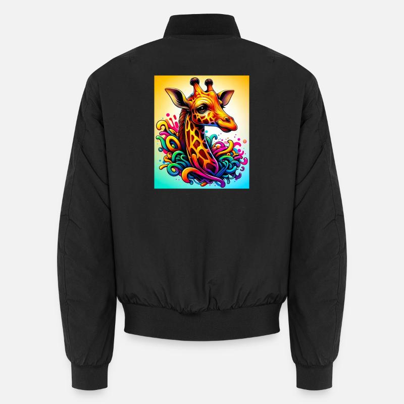 girafe - Bomber unisexe - noir