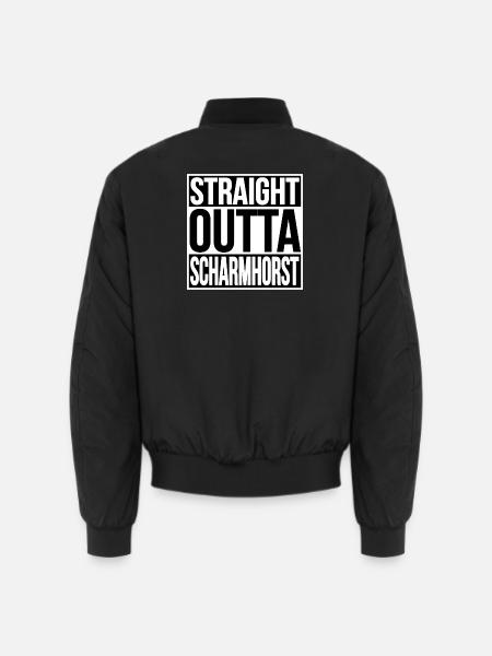 STRAIGHT OUTTA SCHARMHORST - Unisex Bomberjacke - Schwarz
